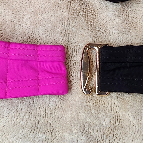 Victoria's Secret NWT women's bikini top 32D Neon Pink/Black BRAND NEW!! - Picture 4 of 5